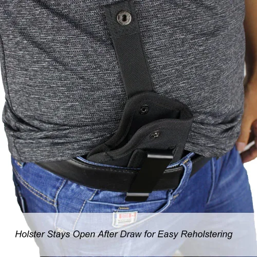 Miniatura 7 de Funda de transporte oculta para mano derecha e izquierda, se adapta a pistolas subcompactas y grandes