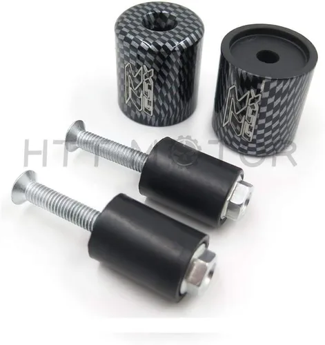 Topes de manillar negros compatibles con Gsxr 600 750 1000 1300 Hayabusa Katana Sv650S Tl1000S Bandit [B01DJJ73TE]