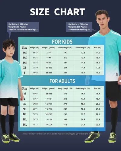 Miniatura 3 de Camiseta de fútbol personalizada con corto, adultos, niños, número de nombre personalizado, traje de equipo, uniforme de fútbol personalizado