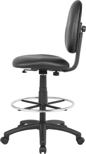 Miniatura 7 de Boss Office Products Stand Up Caressoft Taburete de dibujo sin brazos en negro