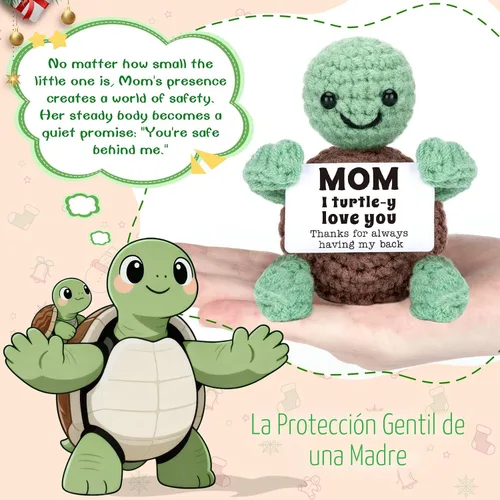 Miniatura 2 de Mini divertida tortuga para el día de la madre, regalos de hija e hijo, regalos de cumpleaños para nueva madrastra mamá mamá suegra, pequeñas cosas