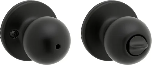 Miniatura 16 de Kwikset Pomo de puerta de entrada Polo con cerradura y llave, manija de puerta exterior con llave segura, pomo de puerta para entrada delantera