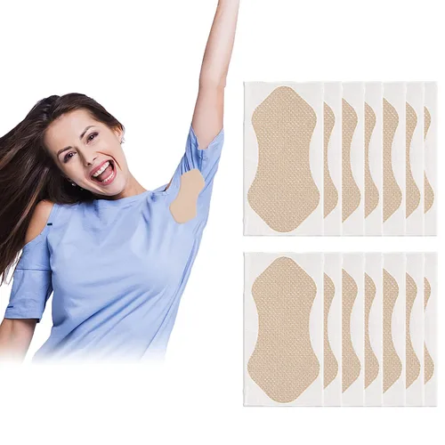 Miniatura 7 de Almohadillas de sudor para axilas, 20 almohadillas invisibles autoadhesivas para el sudor de las axilas, almohadilla desechable antitranspirante