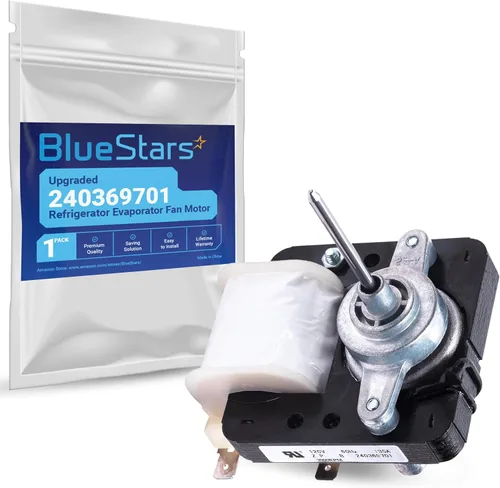 BlueStars Motor de ventilador de evaporador de refrigerador 240369701 actualizado – Compatible con refrigeradores Frigidaire Kenmore Electrolux –