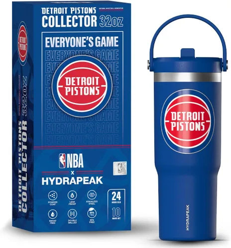 Miniatura 12 de Hydrapeak Botella de agua aislada de acero inoxidable con licencia oficial de la NBA de Phoenix Suns Nomad de 32 onzas con mango de agarre flexible