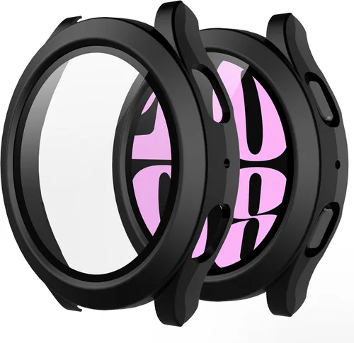 Miniatura 19 de Misxi - Juego de 2 fundas rígidas de policarbonato con protector de pantalla para Samsung Galaxy Watch 5 Galaxy Watch 4 de 40 mm, funda ultradelgada