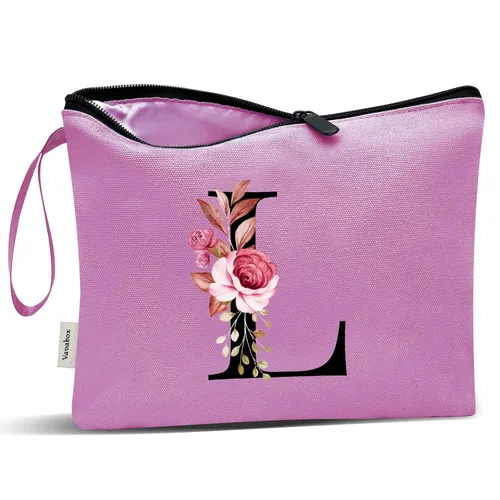Miniatura 134 de Vavabox A-Z Bolsa de Maquillaje Personalizada, Regalos de Cumpleaños para Mujeres y Mamá, Regalos para la Mejor Amiga, Bolsa de Cosméticos