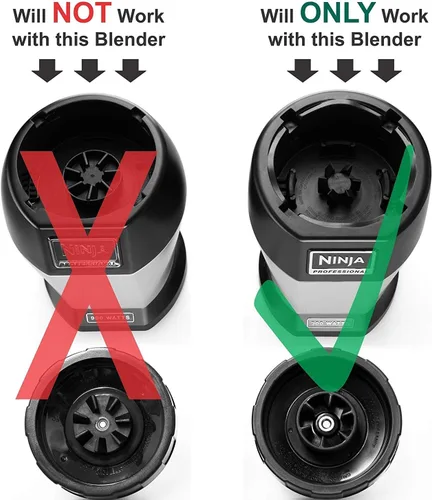 Miniatura 6 de Piezas de repuesto Ninja Blender – Hoja inferior 6 aletas para licuadoras Nutri Ninja Auto iQ BL480 BL480D BL482 BL456 (solo aletas hembra)