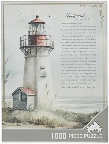 Miniatura 6 de Christian Art Gifts Rompecabezas inspirador de 1000 piezas de escritura para hombres, mujeres y niños: Faith Can Move Mountains Juego de actividades