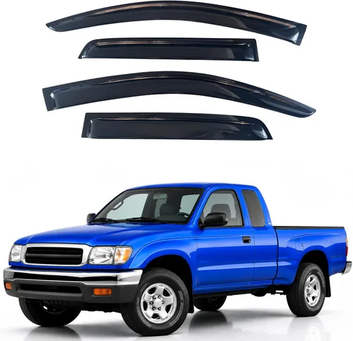 Miniatura 304 de IG - Visera para ventana para Ford Bronco y F150-F350 1980-1996, deflector lateral tipo cinta adhesiva, resistente, contra lluvia y viento