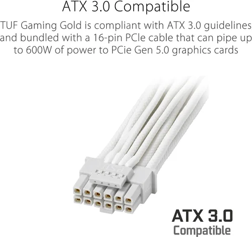 Miniatura 3 de ASUS TUF Gaming 1000W Oro Edición Blanca