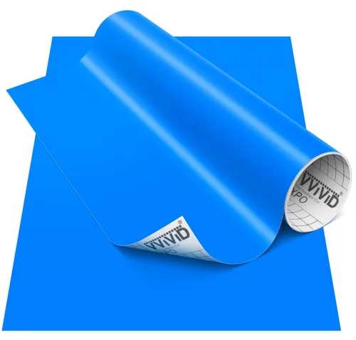 Miniatura 7 de VViViD DECO65 - Vinilo adhesivo permanente brillante azul oscuro, 11.8 pulgadas x 84 pulgadas (7 pies)