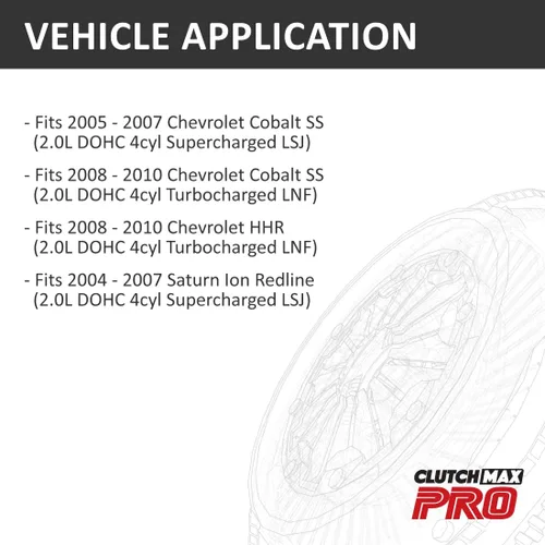 Miniatura 2 de PRO - Kit de embrague OEM resistente con cilindro esclavo compatible con Chevrolet Cobalt SS 2005-2010 2008-2010 HHR 2004-2007 Saturn Ion Redline