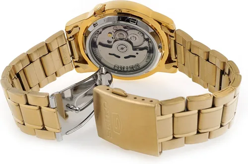 Miniatura 4 de Reloj Seiko 5 Clásico Automático Tono Oro SNKK20K1