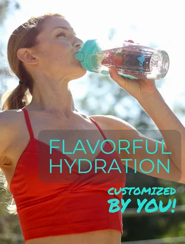 Miniatura 4 de AquaFrut - Botella de agua con infusor de frutas de 32 onzas, sin BPA, botella deportiva de infusión de frutas, tapa abatible con boquilla