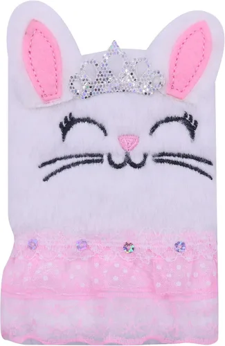 Miniatura 8 de Caviotess Cute Bunny Plush Mini Pocket Notebook for Kids Girls, Cartoon Fuzzy Writing Drawing Pad Personal Journal Diary Notepad with Lined Paper