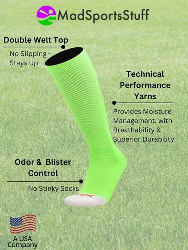 Miniatura 3 de MadSportsStuff - Calcetines de béisbol para niños, niñas, hombres o mujeres, tallas para jóvenes y adultos