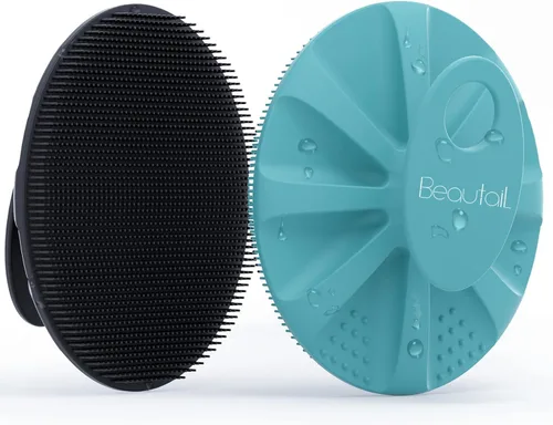 Miniatura 11 de BEAUTAIL Cepillo de silicona para ducha y baño, exfoliante suave para mujeres y hombres, piel sensible al bebé, fácil de limpiar, enjabona bien, más