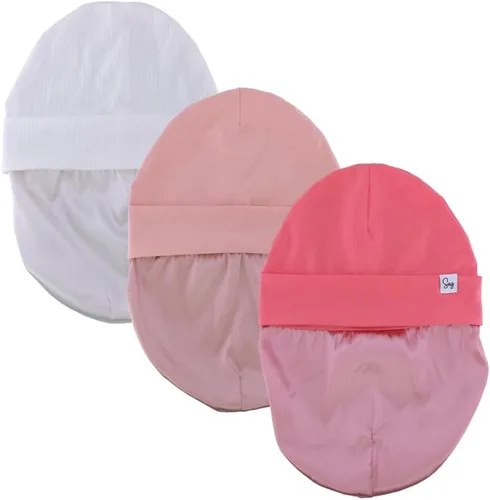 Miniatura 176 de Gorro de punto para recién nacido, para niños y niñas, con forro de satén sedoso, gorro para niños pequeños