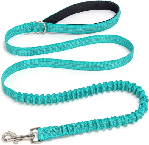 Miniatura 12 de Correa elástica para perro, correa de nailon reflectante y absorbente de golpes de 5 pies, entrenamiento antitirones para perros pequeños/medianos