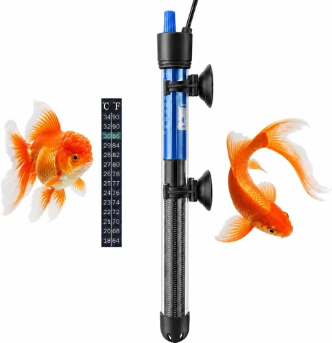 Mylivell - Calentador de acuario sumergible ajustable de 200 W con termostato para tanques Betta, tortuga, agua salada y agua dulce de 40 a 65