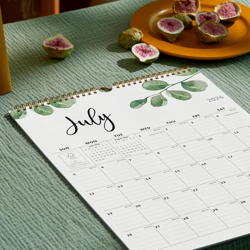 Miniatura 4 de Calendario mensual de pared 2026, desde julio de 2026 a diciembre de 2027, 12 x 15 pulgadas, encuadernación de doble alambre, perfecto