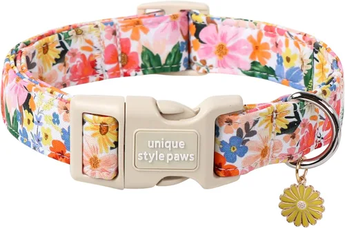Miniatura 69 de Unique style paws - Collar para perro con hebilla de metal, regalo para perros pequeños, medianos y grandes, a cuadros marrones