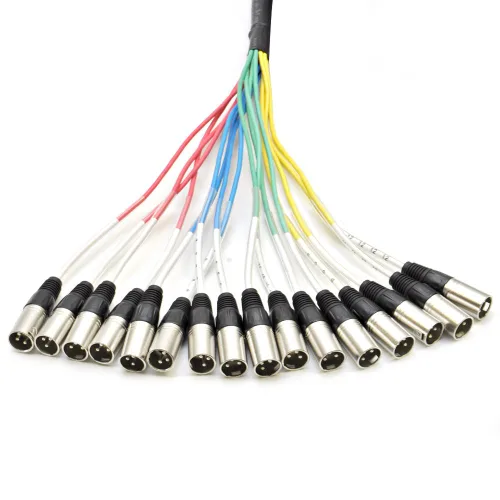 Miniatura 3 de Seismic Audio - SAXT-16x5M - 16 canales 5' XLR macho a 1/4" TRS Snake Cable