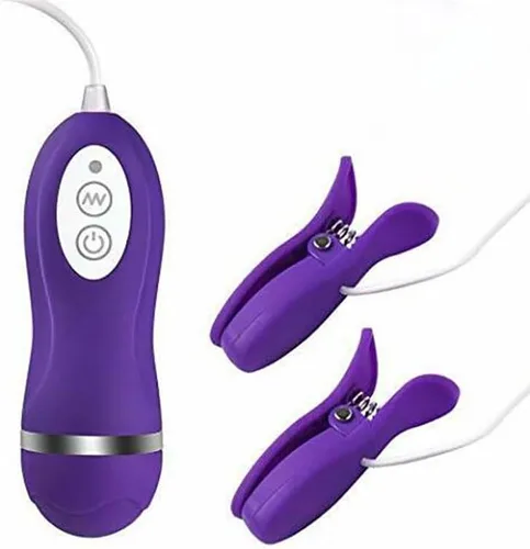 Pezón Vibrador Pezón Juguete Clip 10 Frecuencia Vibración Mama Clip Masajeador de Mama Mujer Adulto Erótico Sexo Productos
