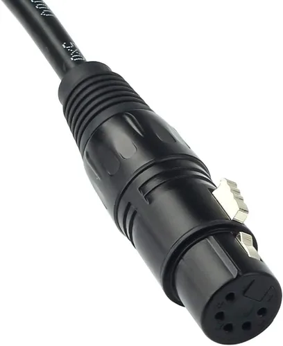 Miniatura 2 de DMX-512 XLR 5 pines macho a XLR 5 pines hembra DMX cable de iluminación (1.5M/5FT)
