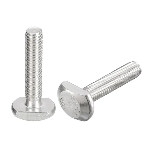 Miniatura 13 de uxcell Pernos de ranura en T, 5 unidades M5x25mm Pernos deslizantes de caída en T de acero inoxidable 304 con forma de T para pista en T