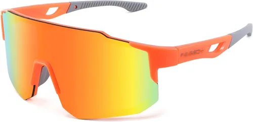 Miniatura 8 de FEISEDY Gafas de sol deportivas para hombres, mujeres y adolescentes - Béisbol, ciclismo, ciclismo UV400 protección B2388 008-negro rosa
