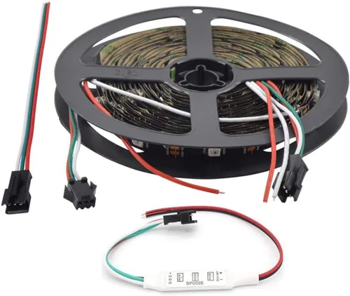 Miniatura 8 de WS2812B Tira de luces LED de 3.2 pies 1M WS2812B 144LEDs Programable Individual Direccionable WS2811 Tira de LED RGB 5050 incorporada IP30 No