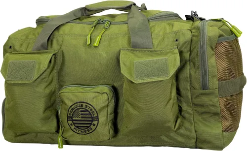 Serious Steel Fitness Bolsa de gimnasio Bolsa de lona de nailon 1000D Resistente, OD Green - Mid Bud, Bolsa de lona de nailon 1000d