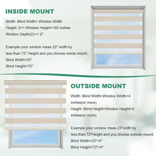 Miniatura 6 de Tonature Persianas de cebra tejidas naturales para ventanas, persianas enrollables inalámbricas para filtrar la luz, tela de doble capa para puerta