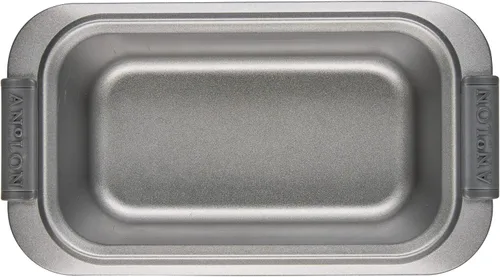 Miniatura 12 de Anolon Advanced 54715 - Juego de 2 moldes antiadherentes para hornear, color gris con agarres de silicona