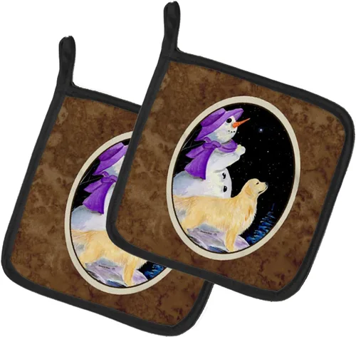 Miniatura 277 de Caroline's Treasures SS8617PTHD - Juego de soportes para ollas de cocina resistentes al calor, almohadillas calientes para horno para cocinar, Husky