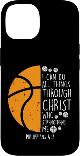 Miniatura 4 de iPhone 11 Baloncesto I can do things Biblia Verso Dios Jesús estuche de regalo