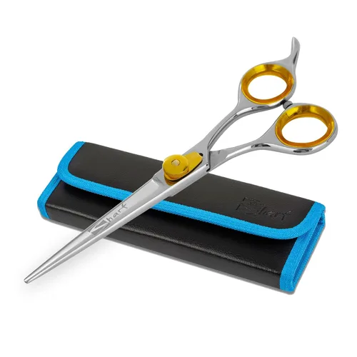 Miniatura 11 de SHARF Gold Touch - Kit de tijeras rectas de 6.5 pulgadas y tijeras de adelgazamiento de 30 dientes 440C, tijeras de peluquería profesionales