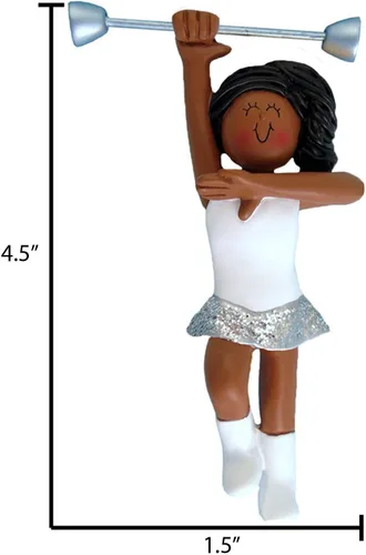 Miniatura 3 de Adornos personalizados de banda de marcha 2024 – Decoración de banda de animación de Navidad, adorno de baile de animación para niña, majorette