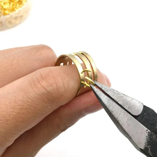 Miniatura 4 de 1500 anillos de salto abiertos de 6 tamaños, 0.157 pulgadas, 0.157 pulgadas, 0.236 pulgadas, 0.315 pulgadas, 0.394 pulgadas, 0.394 pulgadas, 0.394