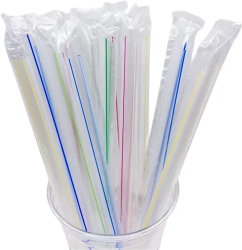 Miniatura 4 de Fanale 200 popotes de fibra de bambú desechables envueltos individualmente (0.236 in de ancho x 9.055 in de largo)