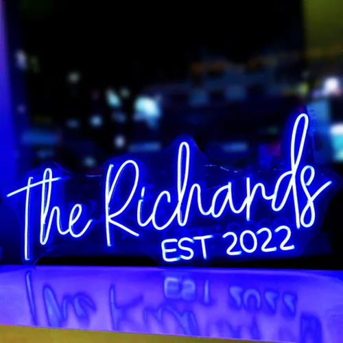 Letreros LED de neón personalizados para boda, dormitorio, fiesta de cumpleaños, decoración del hogar, letrero con luces de neón personalizadas para