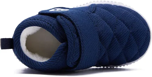 Miniatura 5 de BMCiTYBM - Botas de nieve para niños y niñas con forro de piel zapatos de invierno ligeros para exteriores niños pequeños