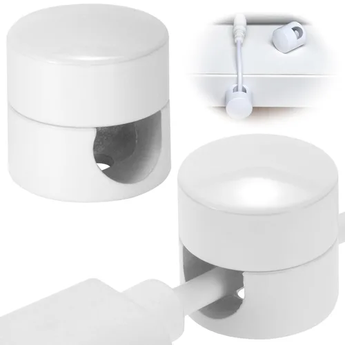 Miniatura 8 de SmallCat 2 juegos de soportes de cargador para cables, soportes de anclaje de cable ajustables negros, clips de cable de metal adhesivos