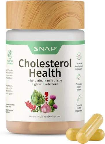 Miniatura 10 de Snap Supplements Paquete de suplementos para la salud del hígado y desintoxicación y salud del colesterol, apoya la salud del corazón, hígado