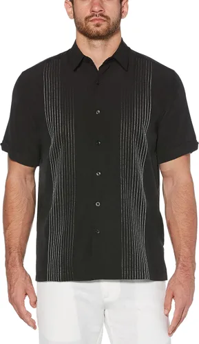 Miniatura 4 de Cubavera Camisa Dobby de manga corta con botones para hombre (talla S - 5X grande y alto)