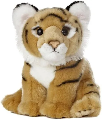 Aurora® Adorable Miyoni® Tots Cachorro de Tigre de Bengala de Peluche - Detalle Realista - Compañerismo Querido - Marrón 25,4 cm