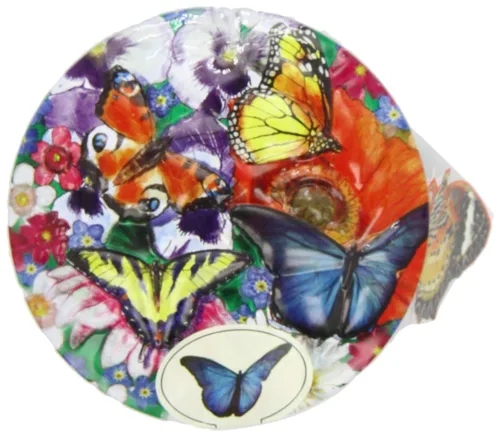 Miniatura 6 de Gardiners of Scotland Dulces de caramelo hechos a mano 200g en lata redonda, Caramelo de vainilla con mariposas