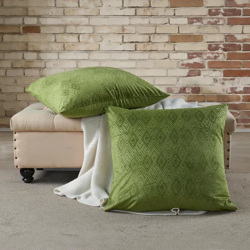 Miniatura 18 de Home Soft Things Ikat - Fundas de almohada de terciopelo de 2 piezas, 14 x 26 pulgadas, aguacate, funda de almohada decorativa lumbar sólida